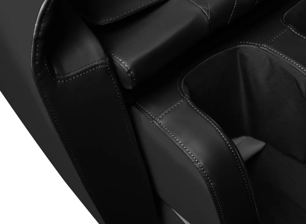 Halmar Fotele*SOLARIA fotel wypoczynkowy z funkcją masażu i podgrzewania, czarny (1p=1szt)1 sztuka