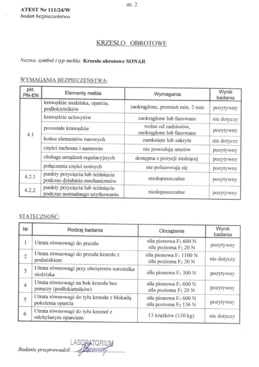 Halmar Fotele*SONAR fotel gabinetowy czarny1 sztuka