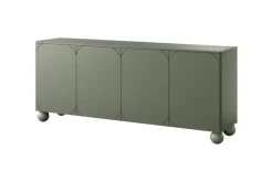 Bogart Komody*SONATIA II KOMODA 200 4D - oliwka / nogi kule