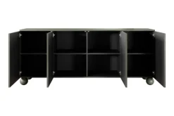 Bogart Komody*SONATIA II KOMODA 200 4D - oliwka / nogi kule