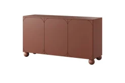 Bogart Komody*SONATIA II KOMODA 150 3D4SZ - burgund / nogi kule