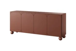 Bogart Komody*SONATIA II KOMODA 200 4D2SZ - burgund / nogi kule