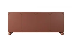 Bogart Komody*SONATIA II KOMODA 200 4D4SZ - burgund / nogi kule