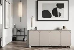 Bogart Komody*SONATIA II KOMODA 200 4D2SZ - cashmere / nogi kule