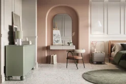 Bogart Komody*SONATIA II KOMODA 150 3D4SZ - oliwka / nogi kule