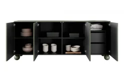 Bogart Komody*SONATIA II KOMODA 200 4D2SZ - oliwka / nogi kule