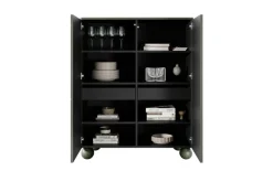 Bogart Komody*SONATIA II KREDENS 120 2D2SZ - oliwka / nogi kule