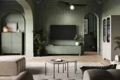 Bogart Komody*SONATIA II KREDENS 120 2D2SZ - oliwka / nogi kule