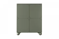 Bogart Komody*SONATIA II KREDENS 120 2D2SZ - oliwka / nogi kule