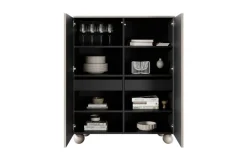 Bogart Komody*SONATIA II KREDENS 120 2D2SZ - cashmere / nogi kule