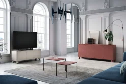 Bogart Szafki Rtv*SONATIA II RTV 150 3D - cashmere / nogi kule