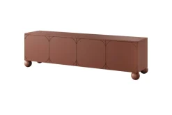 Bogart Szafki Rtv*SONATIA II RTV 200 4D2SZ - burgund / nogi kule