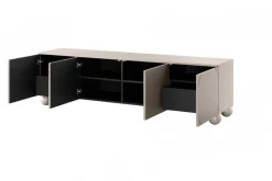 Bogart Szafki Rtv*SONATIA II RTV 200 4D2SZ - cashmere / nogi kule