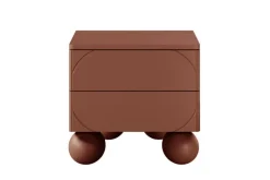 Bogart Szafki I Regały*SONATIA II SZAFKA NOCNA 45 2SZ - burgund / nogi kule