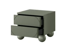Bogart Szafki I Regały*SONATIA II SZAFKA NOCNA 45 2SZ - oliwka / nogi kule