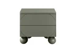 Bogart Szafki I Regały*SONATIA II SZAFKA NOCNA 45 2SZ - oliwka / nogi kule