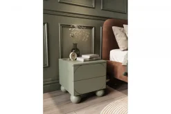 Bogart Szafki I Regały*SONATIA II SZAFKA NOCNA 45 2SZ - oliwka / nogi kule