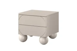 Bogart Szafki I Regały*SONATIA II SZAFKA NOCNA 45 2SZ - cashmere / nogi kule