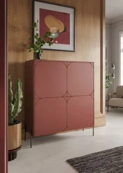 Bogart Komody*SONATIA KREDENS 120 2D2SZ - burgund