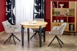 Halmar Stoły*SORBUS stół rozkładany, blat - dąb naturalny, nogi - czarne (2p=1szt)1 sztuka