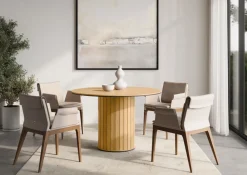 Lenart Stoły Do Jadalni|Stoły*Stół okrągły 120 cm Rotto RT-09 dąb vincenza
