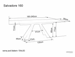 Signal Stoły*Stół Salvadore Ceramic Anthracite