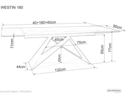 Signal Stoły*Stół Westin III Statuario Venato