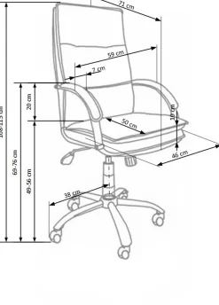 Halmar Fotele*STANLEY fotel gabinetowy czarny1 sztuka