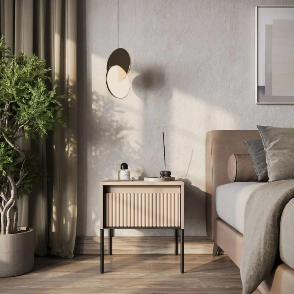 Lenart Szafki Nocne Do Sypialni|Szafki Nocne*Stolik do sypialni Trend TR-10 beż piaskowy