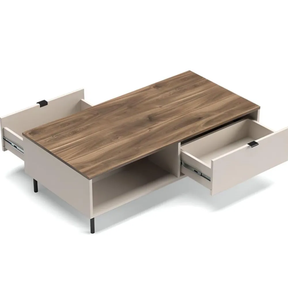 Mebelbos Ławy I Stoliki Do Salonu|Stoliki Kawowe I Ławy*Stolik kawowy ława EVO 1s/120 cm kaszmir / dąb castello EO-04