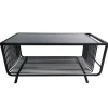 ArteHome Stoliki Kawowe I Ławy*Stolik kawowy Bonda 100/50cm czarny z czarnym hartowanym szkłem