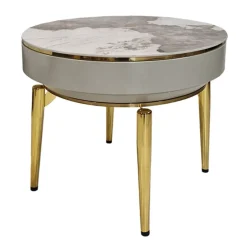 ArteHome Stoliki Kawowe I Ławy*Stolik kawowy kaszmirowy Ivette okrągły glamour 60 cm