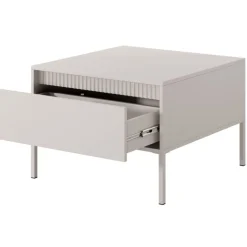 Laski Meble Ławy I Stoliki Do Pokoju Młodzieżowego|Ławy I Stoliki Do Salonu*Stolik kawowy ryflowany z szufladą Senso 2d beżowy