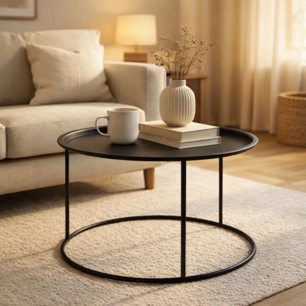 Hauss Meble Ogrodowe|Ławy I Stoliki Do Salonu*Stolik kawowy z tacą Ravi czarny