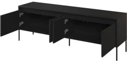 Lenart Szafki Rtv Do Salonu|Szafki Rtv*Stolik RTV z lamelami Trend TR-05 czarna