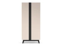 ML Meble Szafy*Szafa dwudrzwiowa kaszmir Freshion 01 cashmere/czarny - szafa 2D