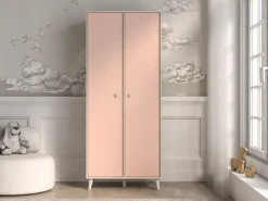 ML Meble Szafy*Szafa dwudrzwiowa z półkami i drążkami Mevel 02