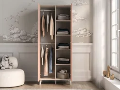 ML Meble Szafy*Szafa dwudrzwiowa z półkami i drążkami Mevel 02