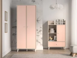 ML Meble Szafy*Szafa dwudrzwiowa z półkami i drążkami Mevel 02