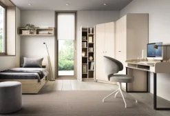 Dzieci Meblar Szafy Do Pokoju Młodzieżowego|Szafy Do Pokoju Dziecięcego*Szafa dwudrzwiowa z półkami do pokoju Alessio AE3 beż piaskowy