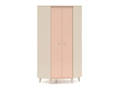 ML Meble Szafy*Szafa narożna Mevel 01 – Millenial Pink / Piasek Pustyni