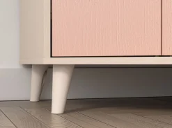 ML Meble Szafy*Szafa narożna Mevel 01 – Millenial Pink / Piasek Pustyni