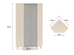 ML Meble Szafy*Szafa narożna Mevel 01