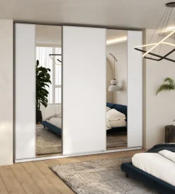 Lenart Szafy Do Przedpokoju|Szafy Do Sypialni*Szafa przesuwna z lustrem 250 cm Maxi MX-06