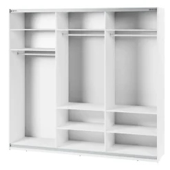 Lenart Szafy Do Przedpokoju|Szafy Do Sypialni*Szafa przesuwna z lustrem 250 cm Maxi MX-06