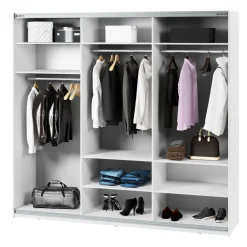 Lenart Szafy Do Przedpokoju|Szafy Do Sypialni*Szafa przesuwna z lustrem 250 cm Maxi MX-06