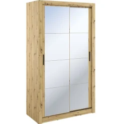 Lenart Szafy Do Przedpokoju|Szafy Do Pokoju Młodzieżowego*Szafa przesuwna z lustrem Arti AR-19 dąb artisan
