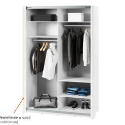 Lenart Szafy Do Przedpokoju|Szafy Do Sypialni*Szafa przesuwna z lustrem 150 cm Maxi MX-02