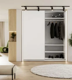 Lenart Szafy Do Przedpokoju|Szafy Do Sypialni*Szafa przesuwna z lustrem 200 cm Maxi MX-04