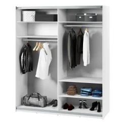 Lenart Szafy Do Przedpokoju|Szafy Do Sypialni*Szafa przesuwna z lustrem 200 cm Maxi MX-04